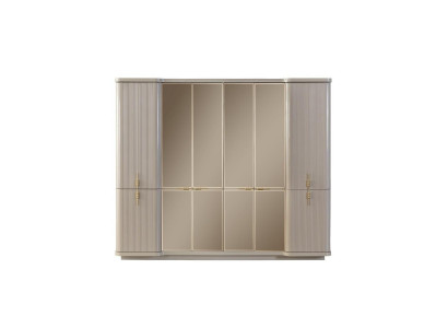 Beige šatní skříň šatní skříň ložnice dřevěná skříň nábytek