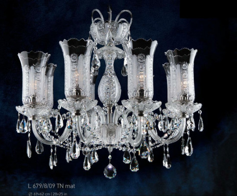 Čechy krystal lustr lampa strop světla krytina lampy