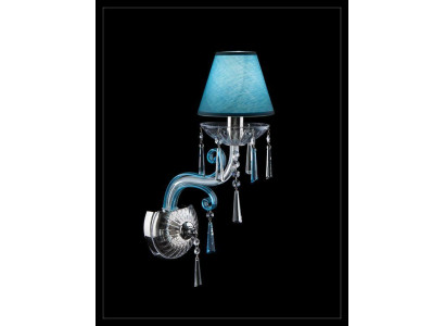 Bohemia stěnová lampa Modrá lustr Lampenwelt Stěnová lampa Lustry Lampy
