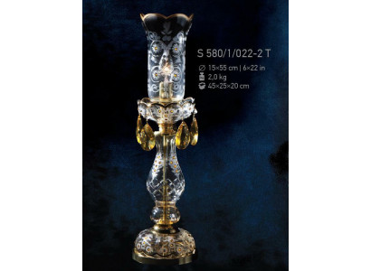 Stolní lampa v antickém stylu, stolní lampa, světlo, světla, křišťálová lampa, lustry.