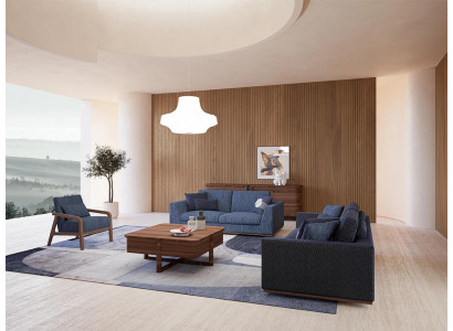 Sofa set dvoused sofa gauč křeslo látková pohovka moderní nový