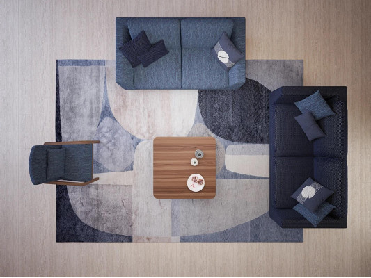 Sofa set dvoused sofa gauč křeslo látková pohovka moderní nový