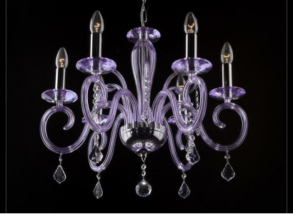 Bohemia Moderní lustr Světla Stropní svítidla Lustr Kristal Malinová lampa