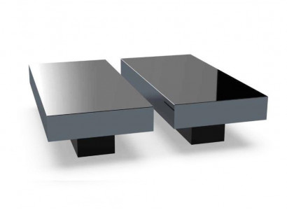 Couchtische Stůl Luxus Skleněný Stůl Konzoly Design Nábytek Set 2x nový