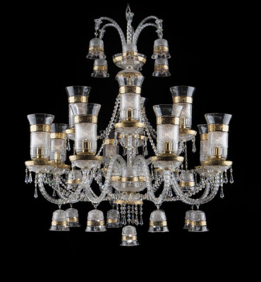 Royal Palace Bohemia Luster Lamp Ceiling Light Lights 12x Lamps.