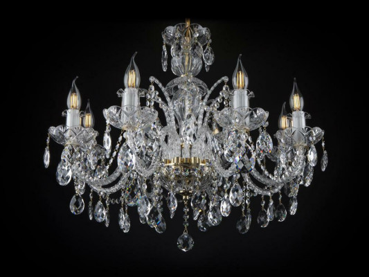 Lampa Vyhřezlé Lustr Světla Strop Svítidla Bohemia Crystal