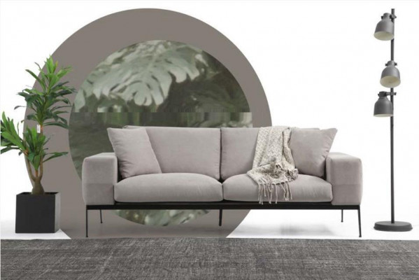 Sedací souprava 32místná sedací souprava Šedé pohovky Moderní skupina Nová