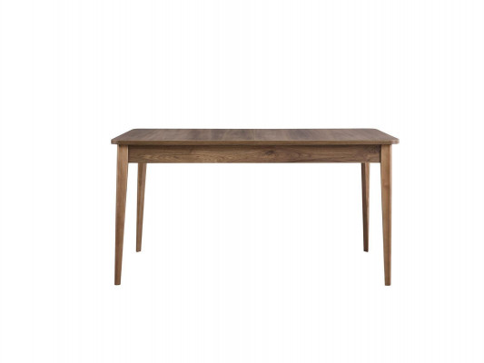 Jídelní stůl, jídelní stůl, stůl, dřevo, hnědý, rozkládací, 160 cm, jídelna