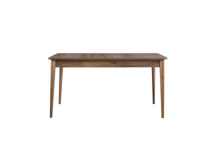 Jídelní stůl, jídelní stůl, stůl, dřevo, hnědý, rozkládací, 160 cm, jídelna