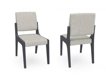 Šedá židle jídelního pokoje Luxus nábytek Design Elegantní židle Moderní dřevo Nové