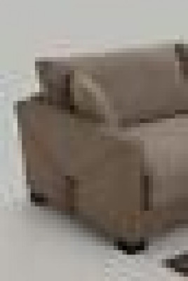 Pohovka 4místná moderní látka Beige Sofas Design Obývací pokoj