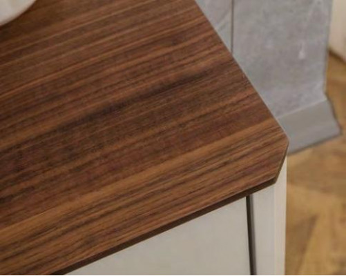 Elegantní dřevěný toaletní stůl bežového skla Luxusní nábytek do ložnice