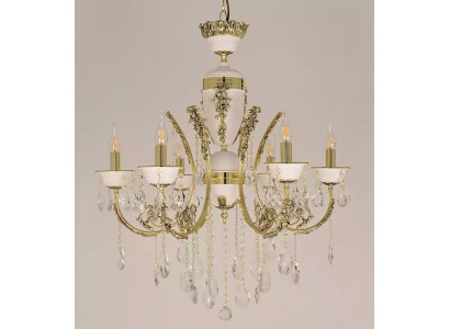 Luxus lustr stropní lampa lustr stropní lampa zlato krystal 60x100cm