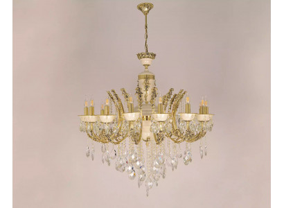 Nástropní lustr Luxus Lustr Stropní lampa Lustr Zlato Krystalová lampa.