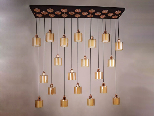 Stropní lampa Lustr Stropní lampa Lustre Světlo Moderní Zlatý