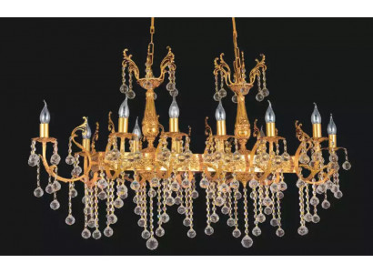 Lustr - luxusní lustr stropní lampa lustr zlato křišťál lampička