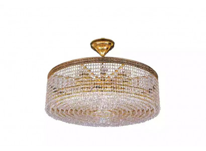 Luxus stropní lustr lustr lampa stropní lampa zlato křišťál lampička