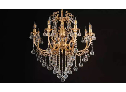 Kronleuchter Kristall Luxus Deckenleuchter Lüster Deckenlampe Gold Lampe