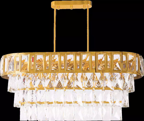 Ovalní lustr stropní lampa lampa lustr strop krystalová lampa.