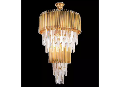 Luxus lustr nádherná zlatá lampa lustr krystal XXL.