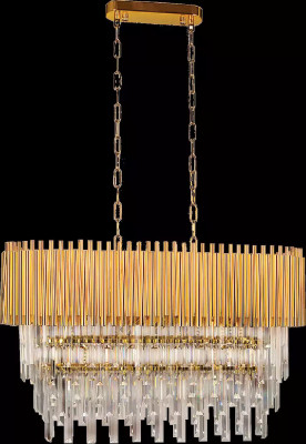 Lustr Svítilna Stropní lampa Luxus Zlato Lustr Křišťál