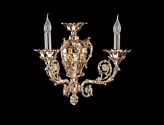 Klasická stěnová lampa lustr stěnové lampy světlo zeď krystal