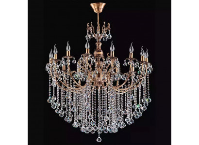 Luxus nástropní lustr lampa lustr Zlatý křišťál lampička