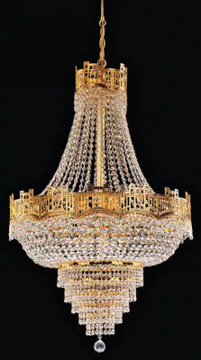 Lustr a světelné zářivky Luxus stropní lampa lustr krystalová zlatá lampa