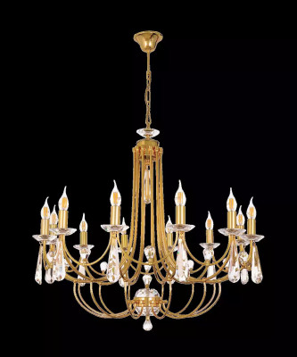 Luxus Crystal lustr svítidlo lampa lustr stropní lampy zlato umělecké