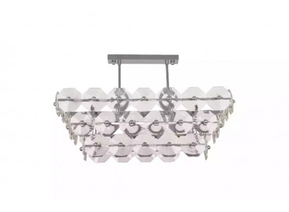 Lustr, stropní lampa, lampa, osvětlení obývacího pokoje, stříbrné lampy