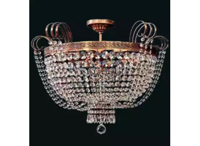 Luxus stropní lustr lustr lustr stropní lampa zlato krystalová kulatá lampa