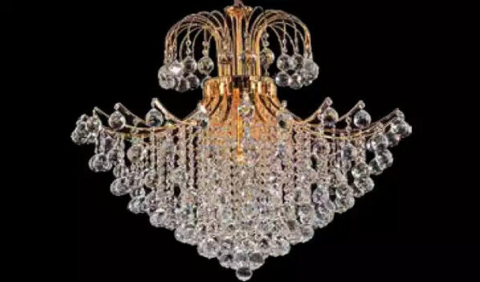 Luxus lustr, lustr, stropní lampa, strohový lustr, lampy, zlato umění.