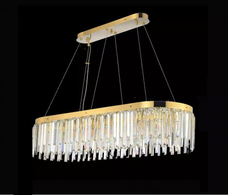 Lustr křišťál luxus zlato visí lampa být světlo obývací pokoj
