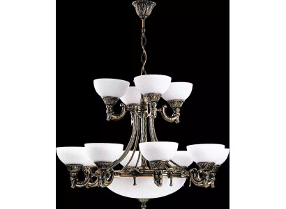 Stropní lampa Lustr Lustr Skleněný Bílý Lampy Antik styl