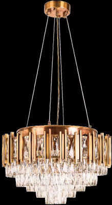 Lustre Stropní lustr Luxus Stropní lampa lustr Křišťál Kruhový Lustr