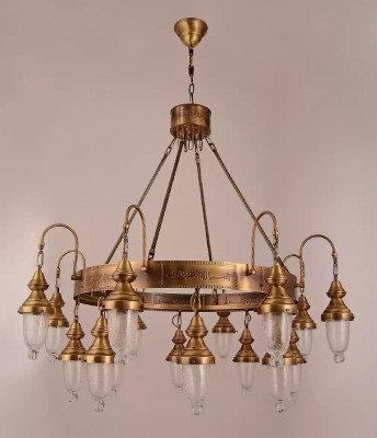 Starožitný styl svítidla lampa lustr rytíř kulaté lustry stropní svítidlo