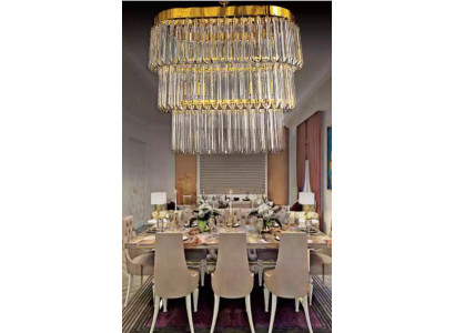 Lustr Brass stropní lampy obývacího pokoje luxusního moderního designu