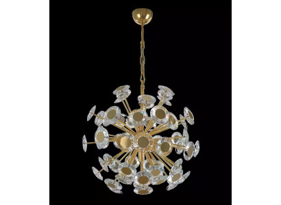 Lustrová lustr závěsný lustr Zlatý stropní lampa Kristal Moderní