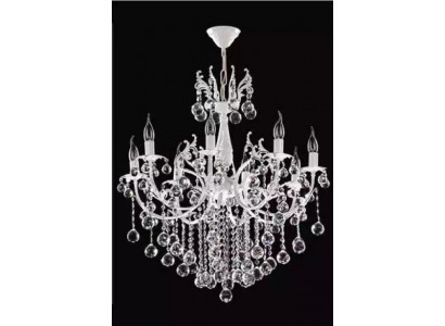 Luxus stropní lustr Bílý lustr Stropní lampa Lustr Krystalová lampa