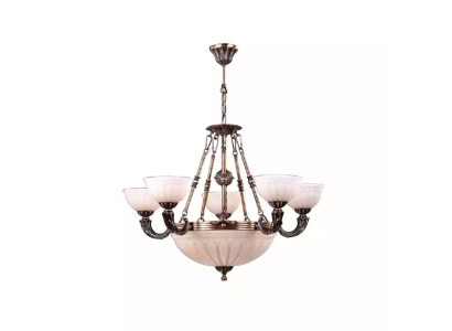 Lustre stropní lampa Bílý stropní lustr Lustr Skleněný umělecký
