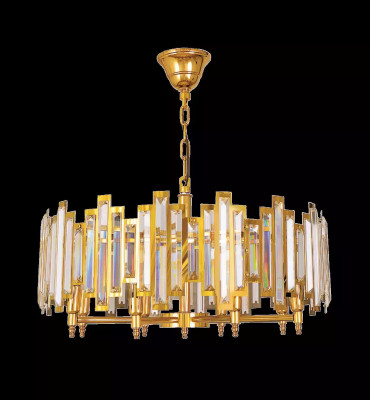 Lustr Krystal Svítidlo Nový Lampa Zlatá Obývací Pokoj Luxus