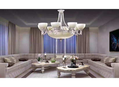 Lampy stropní lustr lustr žyrandol Bílý stropní lampa sklo moderní