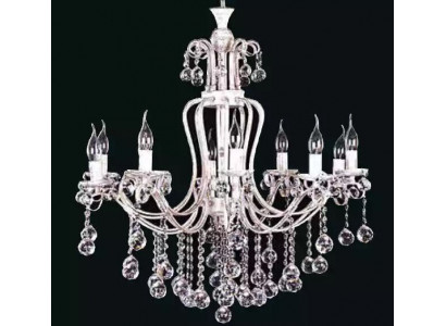 Luxus stropní lustr lustr lustr stropní lampa krystal stříbrný