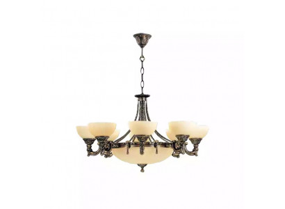 Světelný lustr Lüster Luster Stropní lampa Sklo Beige Lampy Nový