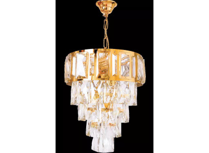 Lustrový lustr stropní lampa luxus zlato stropní lampa krystal