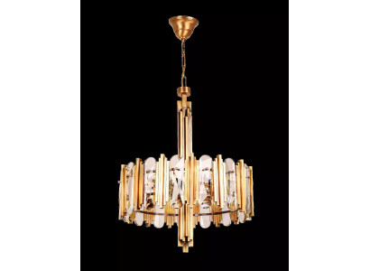 Luxus stropní lustr Zlatý lustr stropní lampa Lüster Krystaly