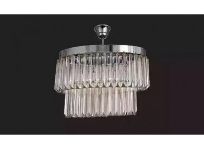 Obývací pokoj lustr Crystal Stropní lampa nový šedý Moderní