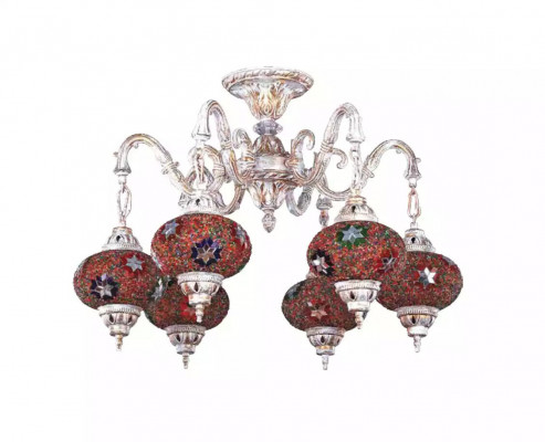 Lustr Svítidlo Umění Lustr Lustr Stropní Lampa Sklo Bílá