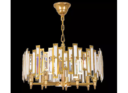Nástropní svítidlo Luxus Lustr Kristalová lampa Visutá zlatá lampa