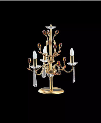 Zlatá krystalová stolní lampa luxusní svítidla lampy světelný lustr